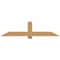 Ekena Millwork Eugene Smooth Timber Gable Bracket, Western Red Cedar, 72"W x 18"H x 3 1/2"D x 5 1/2"F, 6/12 Pitch GBW072X18X0406EUG00SWR - alternate 1